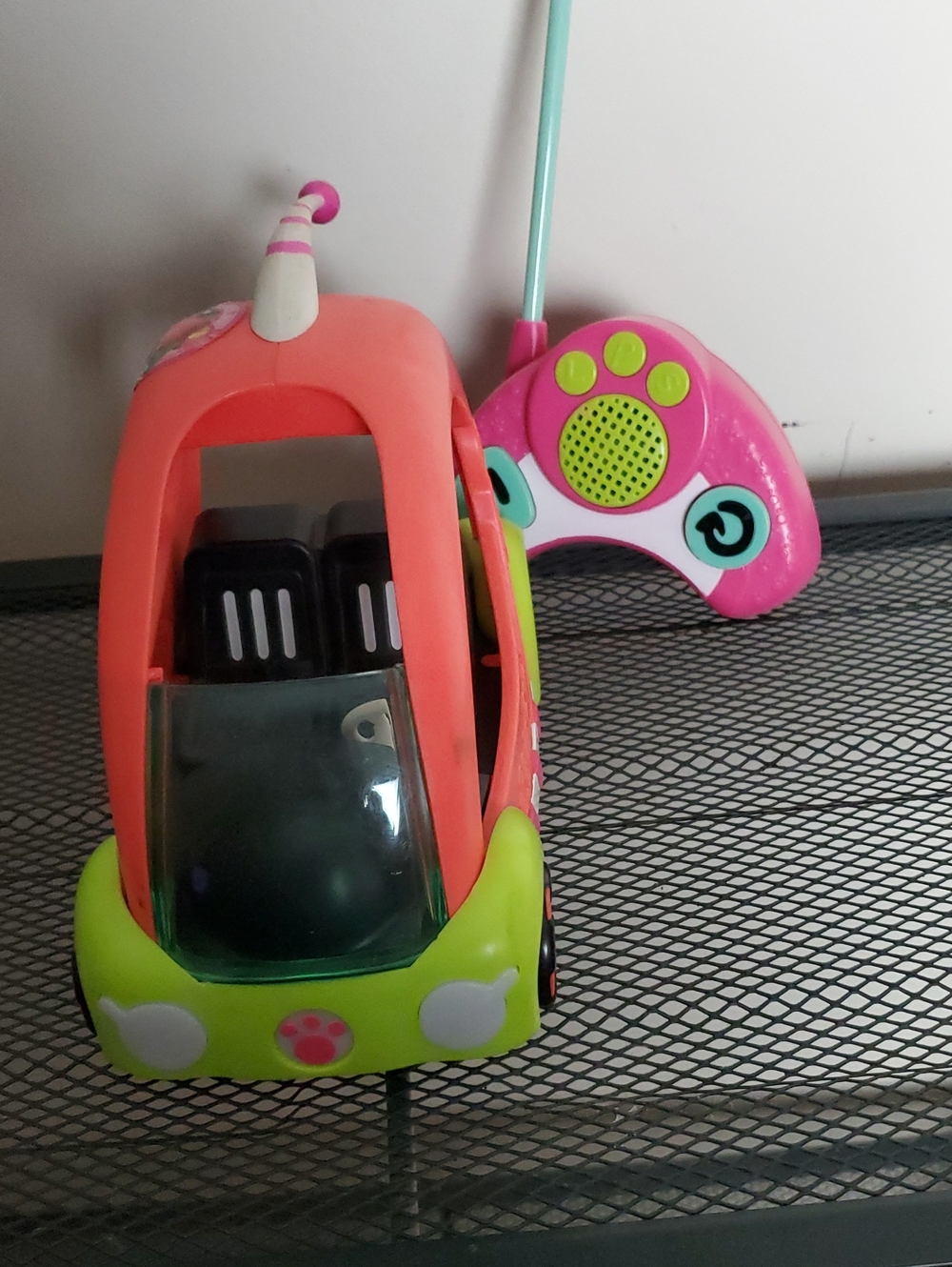 Kids Remote Control Toy Car - Pink and Green
